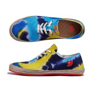 UIN Men's Walking Casual Travel Shoes Comfort (BRUSHSTROKES WAVES FORMENTERA)